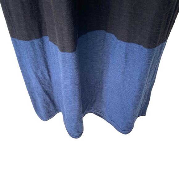 Vince Tank Maxi Dress Cotton Black Blue Color Block Dress size small - Picture 4 of 8